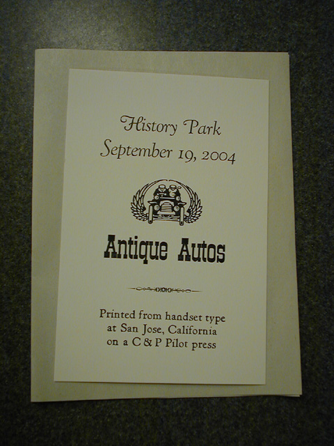 Antique Cars in San Jose History Park