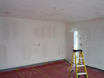 Drywall installation.